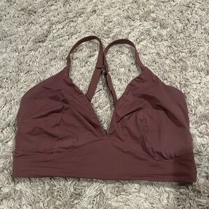 Brown bra top